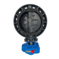 factory wholesale 2" -16" on off type motor operator butterfly valve pvc