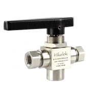 Hikelok 10000 psig 316Stainless Steel  3 Way Ball Valves Air CNG Ball Valve